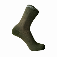 DexShell Waterproof Ultra Thin Crew Socks - Olive Green
