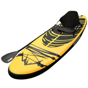 Weisshorn Stand Up Paddle Board 10.6ft Inflatable SUP Surfboard Paddleboard Kayak Surf Yellow